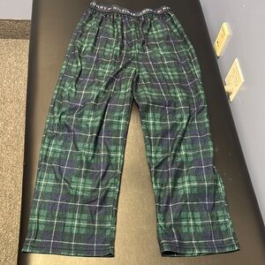 Tommy Hilfiger Navy and Green Plaid Lounge Pants